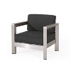 Christopher Knight Home Aviara Outdoor Club Chair with Aluminum - 4 of 4