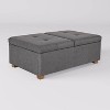 Yves Double Opening Oversized Storage Ottoman - CorLiving - 3 of 4