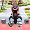 6V Kids Ride-On Motorcycle with Training Wheels, Headlight & Music, Adjustable 2-5 MPH Electric Toddler Bike for Boys & Girls - 4 of 4