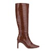 New York & Company Women's Isabelle- Croc Embossed Knee-High Boots - 8, BROWN CROCO - 2 of 4