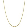 Black Bow Jewelry 2.25mm, 10k Yellow Gold Lightweight D/C Rope Chain Necklace - 3 of 4