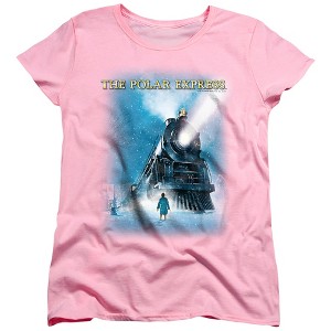 Women's Polar Express Big Train T-Shirt - 1 of 4