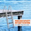 VEVOR Dock Ladder, Removable 4 Steps, 350 lbs Load Capacity,Pontoon Boat Ladder with 4'' Wide Step & Nonslip Rubber Mat,for Ship/Lake/Pool - 3 of 4