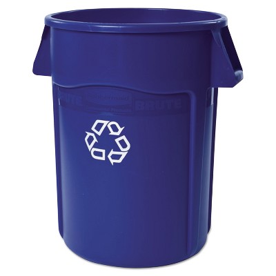 Rubbermaid Commercial Brute Recycling Container Round 44 gal Blue 264307BLU