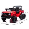 12V Kids Ride-On Electric Jeep Car, 6-Wheel 4 Motors Ride-On UTV W/Remote, LED, Music & Bluetooth, USB, MP3 & Microphone Ports, Slow Start - 4 of 4