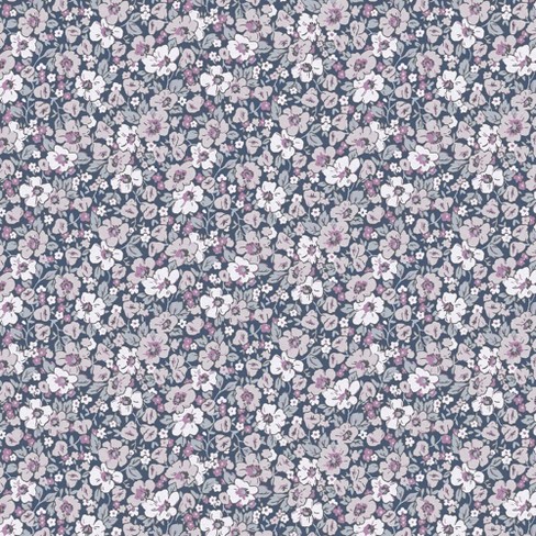 Laura Ashley Libby Purple Wallpaper - image 1 of 4