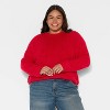 Women's Crewneck Cozy Cocoon Pullover Sweater - Wild Fable™ - 2 of 3