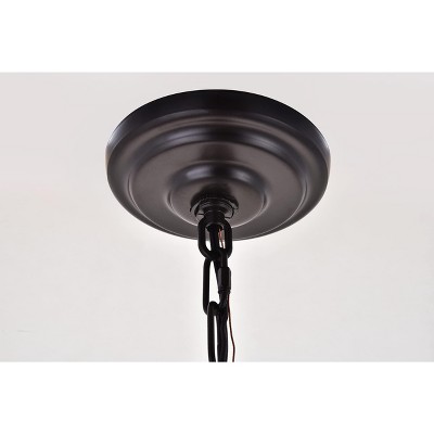Kirin Oil Rubbed Bronze Pendant with Clear Crystal Trim