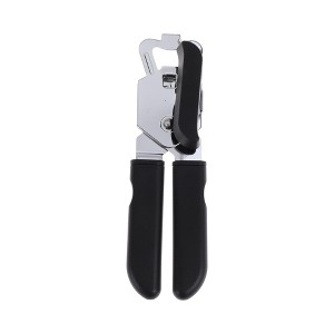 Unique Bargains Can Opener Handheld 3-in-1 Can Opener & Bottle Opener PP Iron Silver Tone 2.17"x7.48" 1 Pc - 1 of 4