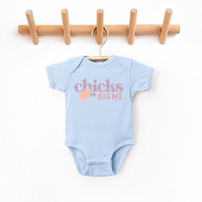 The Juniper Shop Chicks Dig Me Baby Bodysuit