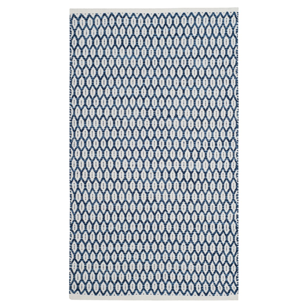3'x5' Alena Woven Rug Navy/Ivory - Safavieh