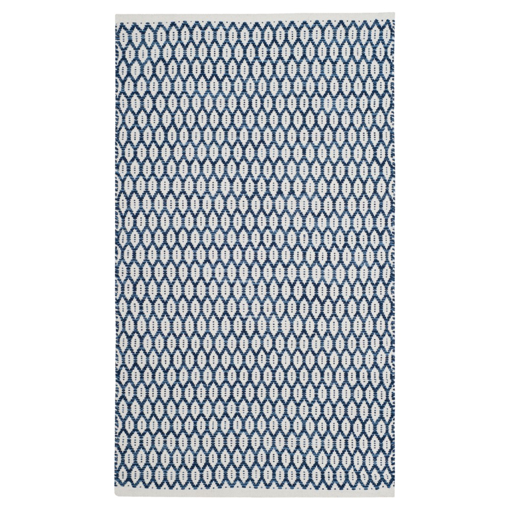 3'x5' Alena Woven Rug Navy/Ivory - Safavieh