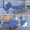 SEVOBAL Table Tennis Accessories 6ft Ping Pong Conversion Top Foldable Portable for Indoor Games, Blue, 35"*19"*3.1" - 2 of 4