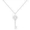 Silver Diamond Accent Zodiac Key Pendant Necklace - 4 of 4