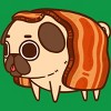 Men's Design By Humans Puglie Bacon Strip By Puglie T-Shirt - 2 of 4
