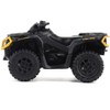 Can-Am Outlander XT-P 1000R ATV Iron Gray and Neo Yellow with Driver Figure 1/32 Diecast Model by BRP Models - 2 of 4