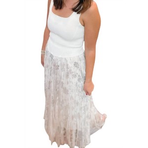 Women's Viv Floral Maxi Skirt - Origami - 1 of 2