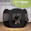 Zone Tech Portable Foldable Pet Playpen Tent – Medium Size Premium Quality Indoor Outdoor Mesh Open Air Exercise Pop-Up PlayPen Tent for Dogs and Cats - 4 of 4