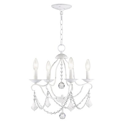 Livex Lighting Chesterfield 4 - Light Chandelier in  Antique White
