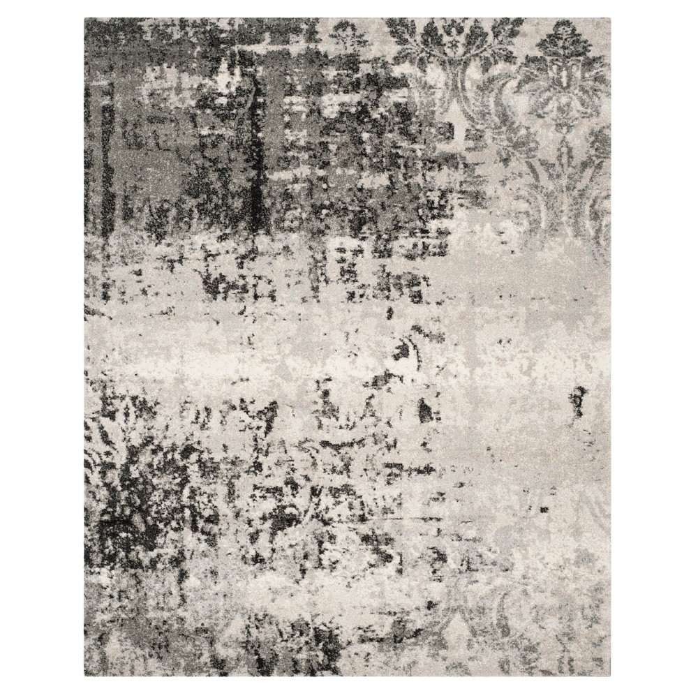 10'x14' Splatter Loomed Area Rug Light Gray/Gray - Safavieh