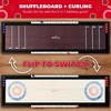 Swooc Games® | 2-in-1 Premium Shuffleboard and Curling | 100% Solid Wood Shuffleboard Table (4ft) | 5+ Ways to Play | Tabletop Games for Adults & Kids - 2 of 4