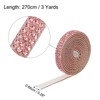 Unique Bargains Self-Adhesive DIY Crafts Decorations Crystal Rhinestone Diamond Ribbon 3 Rolls - 3 of 4