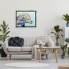 Stupell Industries Marine Life Dolphin Turquoise Accent Framed Canvas - 2 of 3