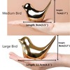 Aoibox Small Gold Birds Statues, Modern Home Decor Figurine for Living Room, Bedroom, Office Desktop, Cabinets Decorative Ornaments - 4 of 4