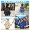 School Backpack for Boys, 16in Water Resistant Backpack for Kids Preschool/Primary/Elementary School Bookbag with Tablet Sleeve Black Dino - 4 of 4