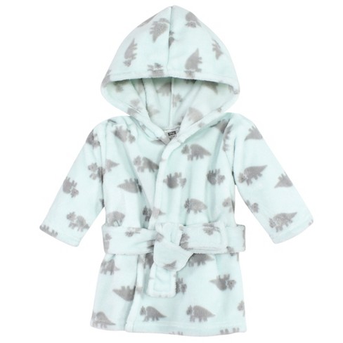 Hudson Baby Plush Animal Face Bathrobe, Triceratops, 0-9 Months : Target