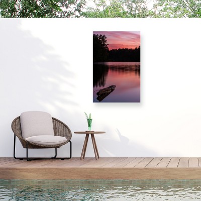 Trademark Fine Art - "Evening Reflection" Outdoor Canvas