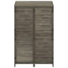 vidaXL Garden Shed in Anthracite, Solid Fir Wood - 40.2"x20.5"x68.7", Easy Assembly, Ample Storage Space, Ideal for Backyard and Lawn - 4 of 4