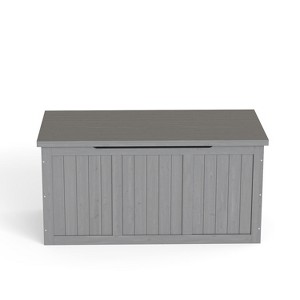 Cesicia Outdoor Wooden Deck Box, for Patio Furniture Cushions, Pool Toys & Garden Tools - 1 of 4