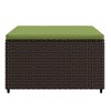 vidaXL Footstool Dark Gray 27.6 in.x21.7 in.x16.1 in. Microfiber Fabric - 3 of 4