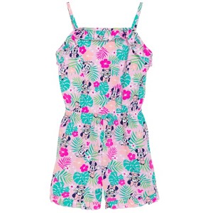 Disney Minnie Mouse Girls Sleeveless Romper Toddler - 1 of 4