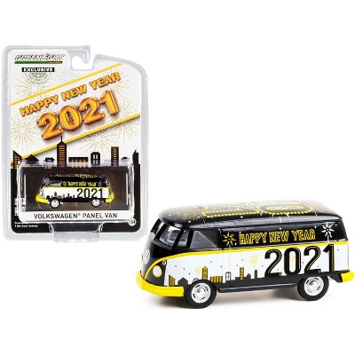 Volkswagen Panel Van "Happy New Year 2021" "Hobby Exclusive" 1/64 Diecast Model by Greenlight