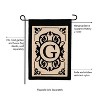 Evergreen Flag Cambridge Chic Letter G Monogram Applique Garden Flag - 12.5" Wide x 18" High - 3 of 4