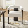 Gerry Boucle Dining Chair With Round Solid Back|ARTFUL LIVING DESIGN - 2 of 4