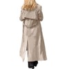Imily Bela Womens Long Trench Coat Fall Faux Suede Jackets Double Breasted Lapel Pea Coat with Belt - 2 of 4