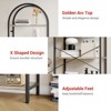 CuisinSmart 5-Tier Arched Open Display Racks, Industrial Freestanding Bookshelves, Tall Storage Rack Organizer for Bedroom Living Room Office - 3 of 4