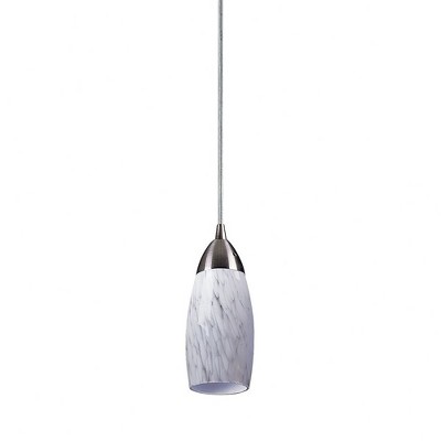 Elk Home Milan 1 - Light Pendant in  Satin Nickel
