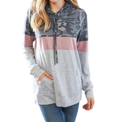 Women's Colorblock Hoodie - Grateful Hearts