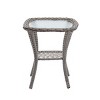 3-Piece Patio Seating Set,360° Swivel Wicker Rocker Patio Accent Chair Set Of 2,Square Table,Patio Chairs Outdoor With Cushion -Maison Boucle - 4 of 4