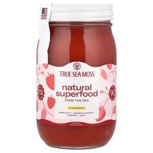 True Sea Moss Sea Moss Gel, Strawberry , 16 fl oz (453 g) - 1 of 2