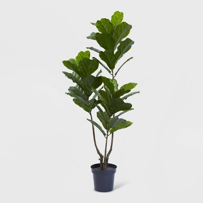 65" Fiddle Leaf Tree UV Resistant - Nearly Natural