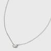 Sterling Silver Prong Set Oval Cubic Zirconia Necklace - A New Day™ Silver - image 4 of 4