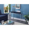 Reflections Console Table Mirror/Silver - Breighton Home: Chic 2 Drawer Entryway Furniture with Faux Crystal Knobs - 2 of 3
