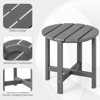 Tangkula 2PCS 18"Adirondack Side Table Weather Resistant HDPE Garden Patio - 2 of 4