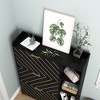 Shoe Cabinet with 3 Flip Drawers & Open Shelves, Modern Entryway Shoe Storage Cabinet Slim, Narrow Hidden Shoe Rack Black - 4 of 4