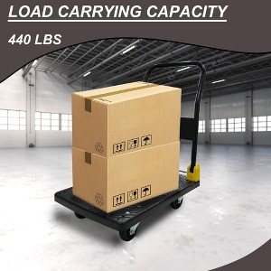 Foldable Platform Push Hand Truck Cart - 1 of 4